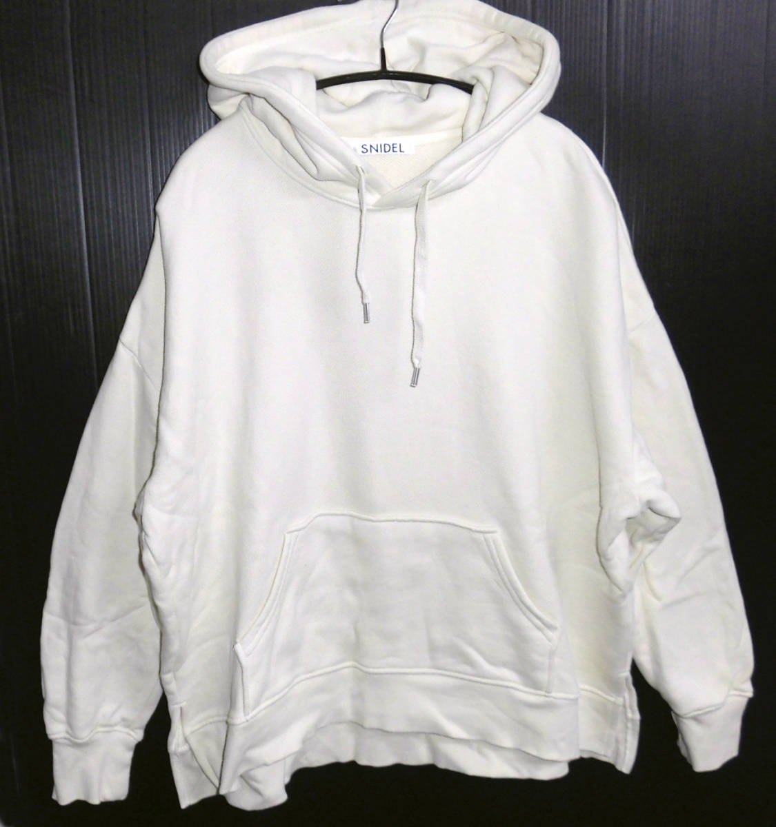 美品 SNIDEL スナイデル 19AW Wide Silhouette Hoodie ワイドシルエット スウェットパーカー F SWCT196219_画像4