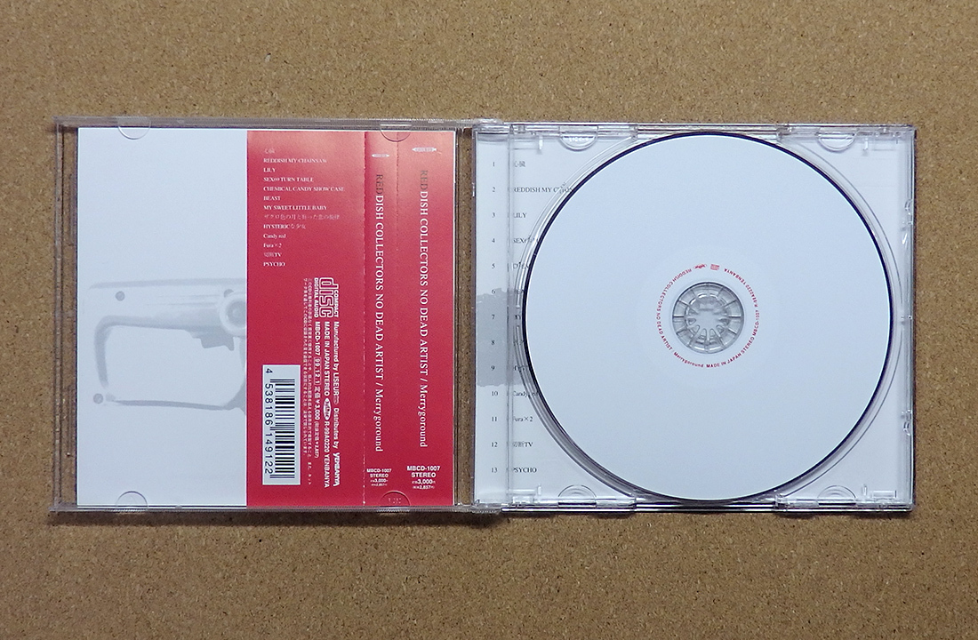 [中古盤CD] 『REDDISH COLLECTORS NO DEAD ARTIST / Merry Go Round』(MBCD-1007)の画像3