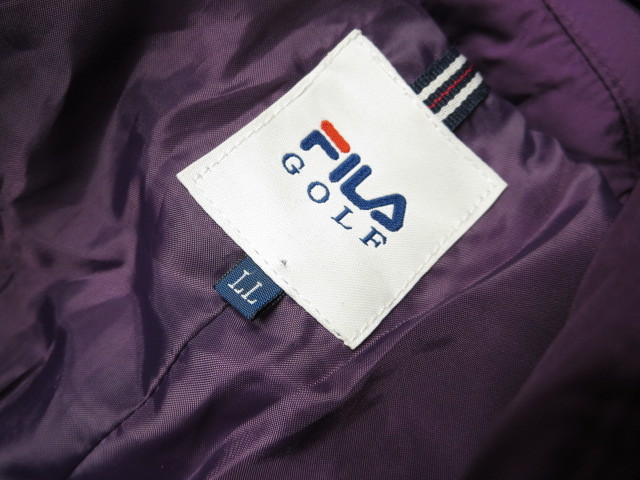 大きいサイズ*フィラ*ゴルフ*FILA GOLF*ダウンコート*ジャケット*アウター*ジャンパー*サイズ*LL*紫系_画像3