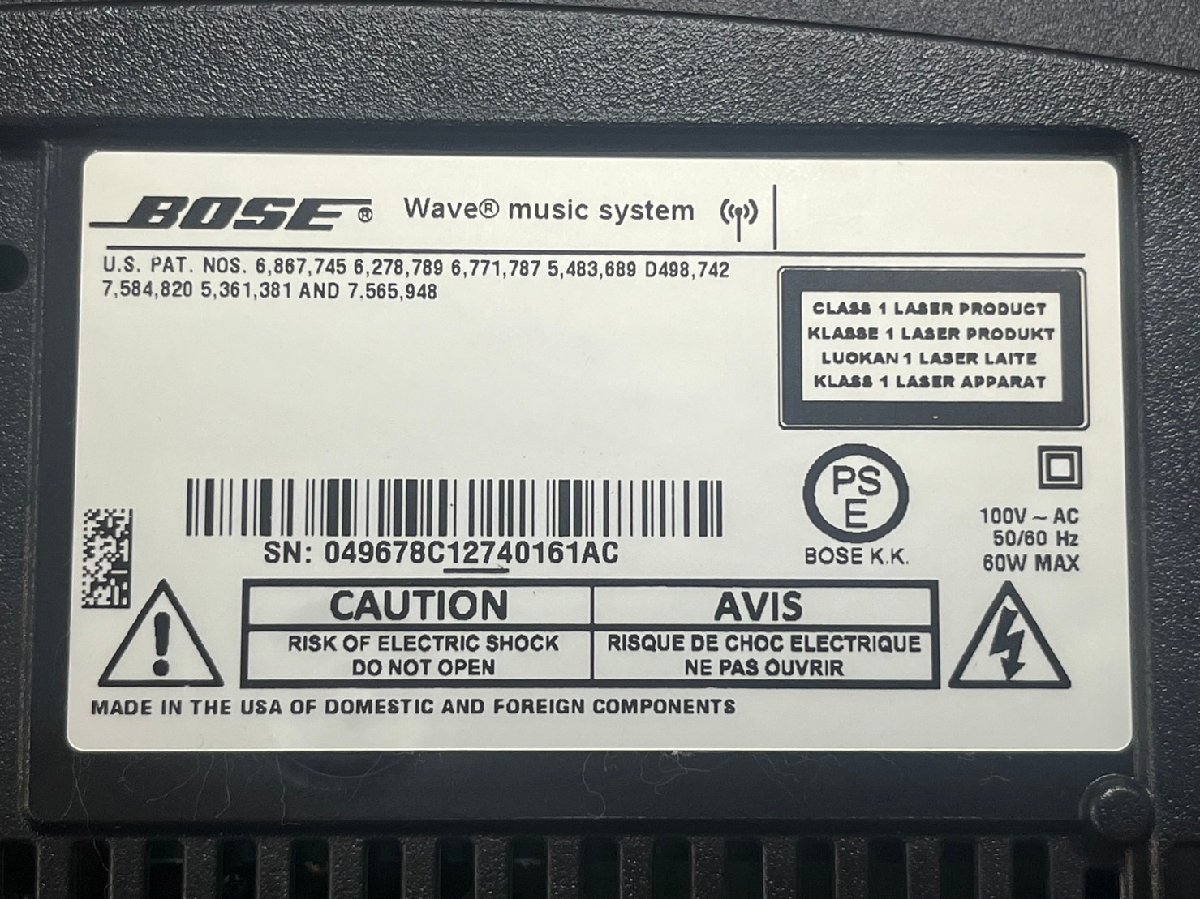 △8154　ジャンク品　オーディオ機器　CDプレーヤー　BOSE Wave music system　ボーズ_画像7