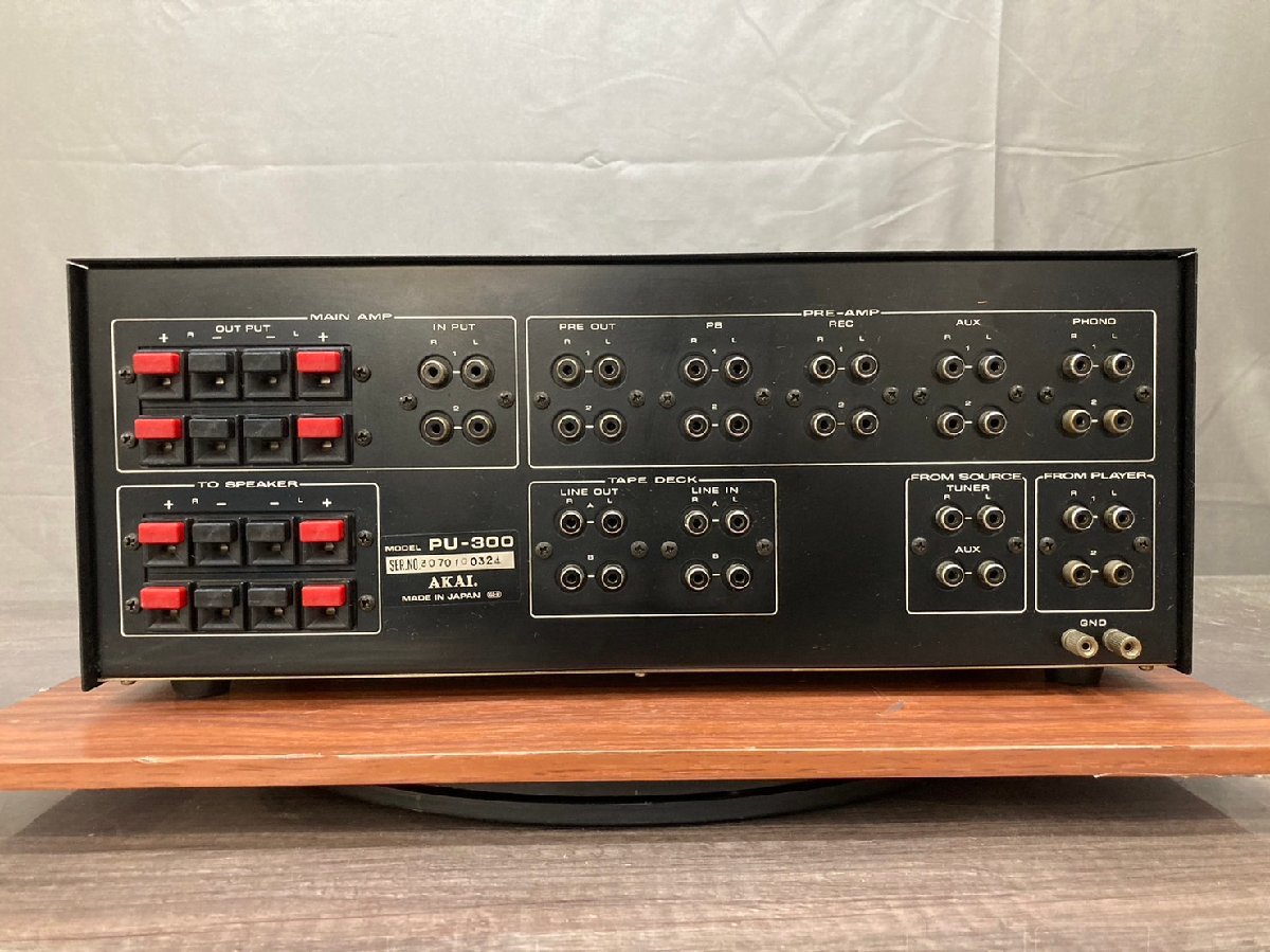 △8299　ジャンク品　オーディオ機器　システムセレクター　AKAI PU-300　アカイ_画像4