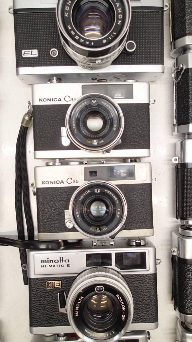 M801D 大量３０台 レンジファインダー カメラ キャノン Canonet QL17 Demi コニカ C35 S2 ミノルタ Hi-matic フジカ Half WALZ 等ジャンク_画像6