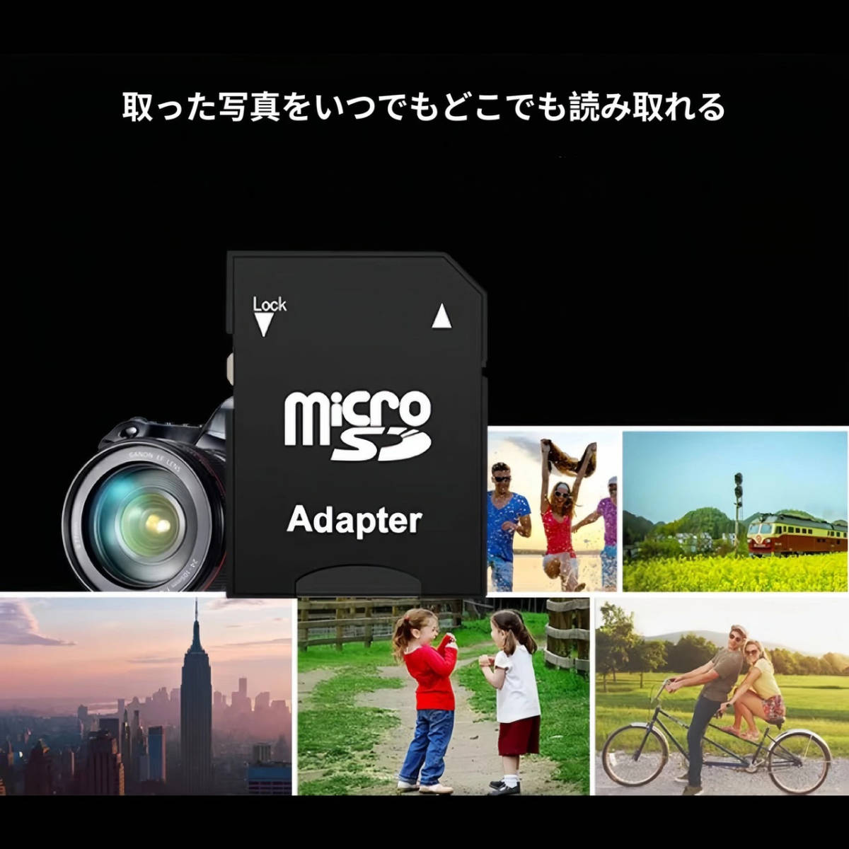 microSD/microSDHCカード/microSDXCカード TO SDカード 変換アダプタ microsd sd 変換_画像5