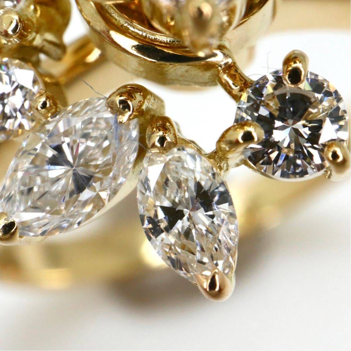 可動式!!WALTHAM(ウォルサム)《K18(750) 天然ダイヤモンドリング》N ◎4.2g 11号 diamond ring 指輪 jewelry ジュエリー ED0/ED2_画像5
