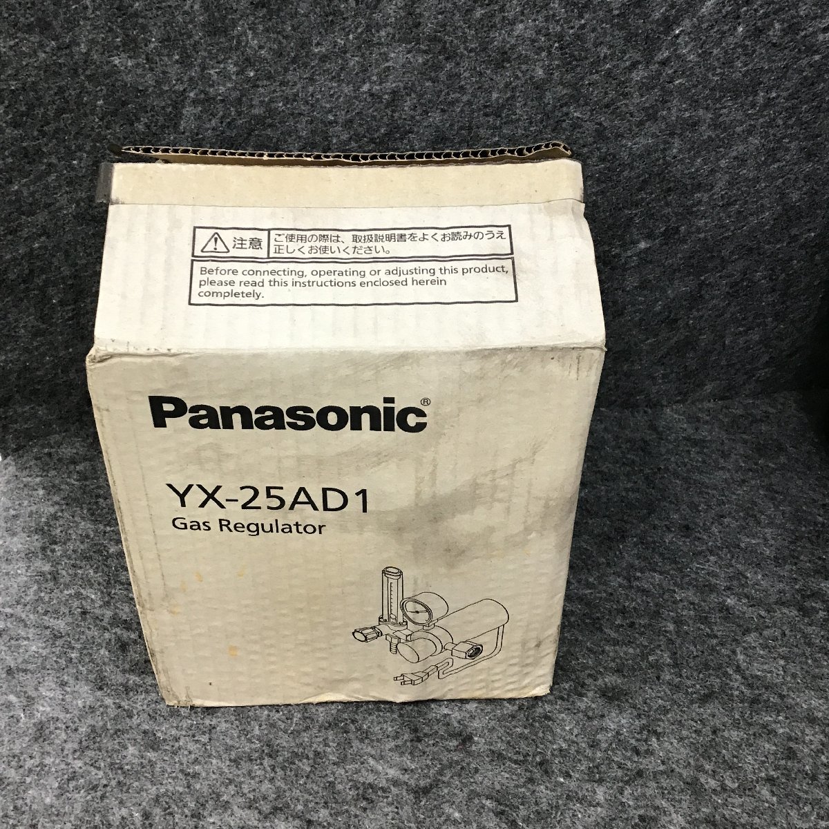 【未使用品】Panasonic　パナソニック ガスレギュレーター YX-25AD1　CO2/MAG溶接用　調整器_画像1
