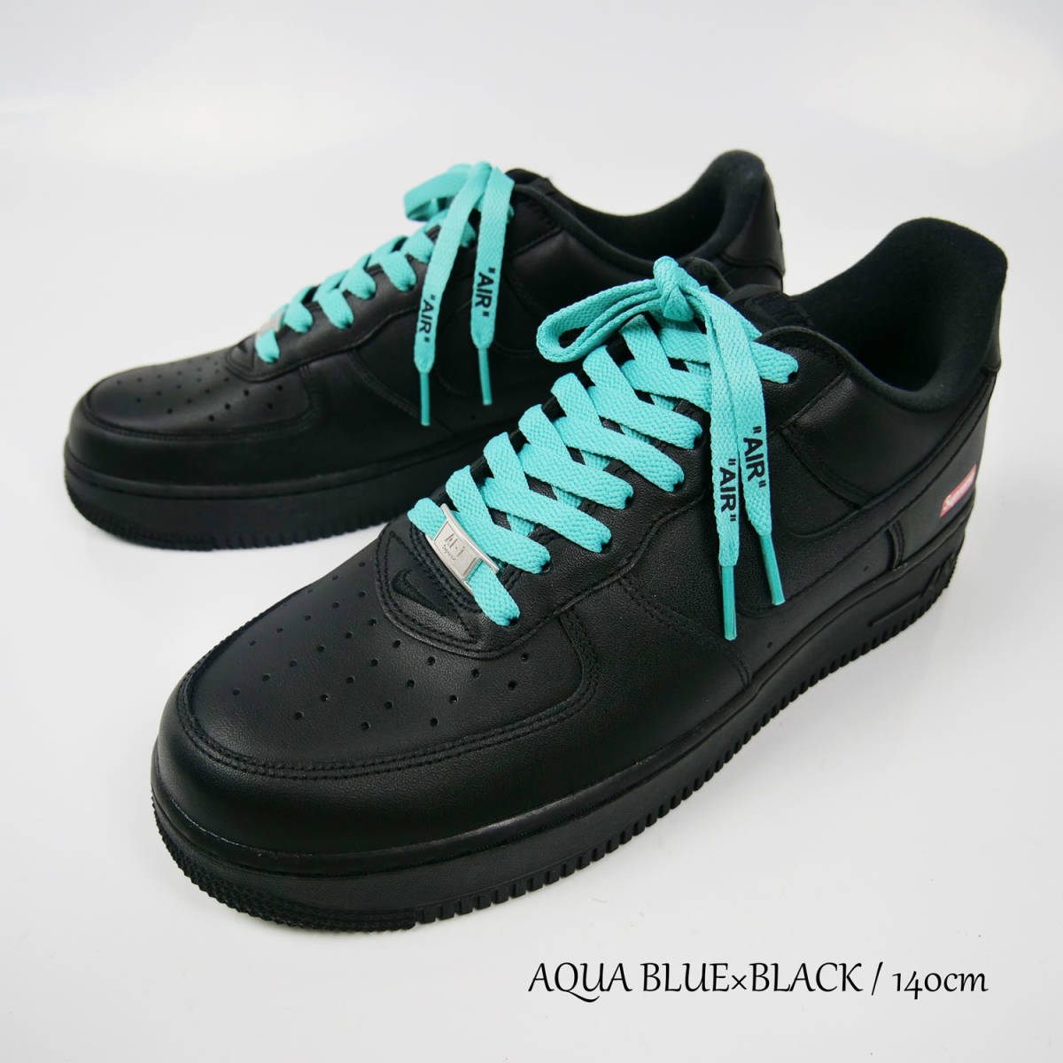 シューレース AIR LOGO SHOELACE 靴ひも くつひも 平紐 8mm幅 スニーカー 靴紐 靴 SHOELACE 120cm 140cm 160cm ローカット ハイカット_画像9