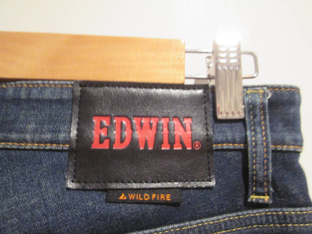 EDWIN WILD FIRE エドウィン ワイルドファイア GE03EW ☆ S/ウエスト約80cm ☆ 微ストレッチ 裏地付 防寒 ジーンズ デニム パンツ 暖パン_画像9