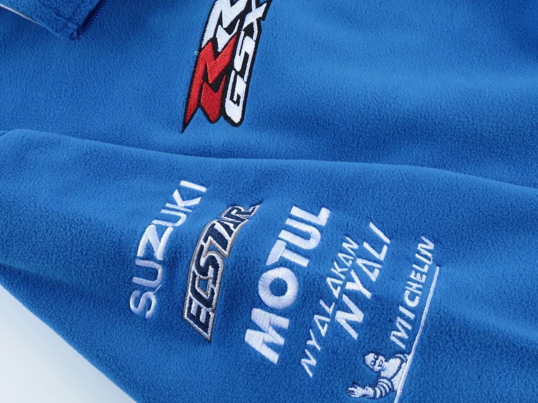 ラスト！ 【Team SUZUKI ECSTAR】motoGP オフィシャル フリース ジャケット 本物 【M】 GSX-RR 36 ジョアン・ミル ＆ 42 リンス_画像8