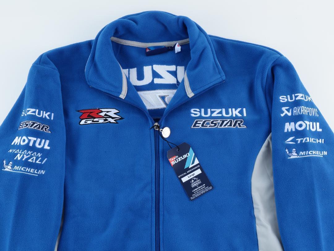 【Team SUZUKI ECSTAR】motoGP オフィシャル フリース ジャケット 本物 【XL】正規品（検：GSX-RR 29イアンノーネ ＆ 42リンス）_画像4