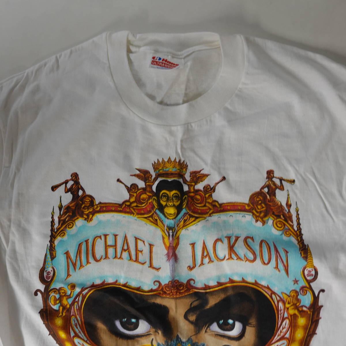 7281マイケル・ジャクソン Tシャツ DANGEROUS WORLD TOUR1992-1993【Lサイズ】_画像2