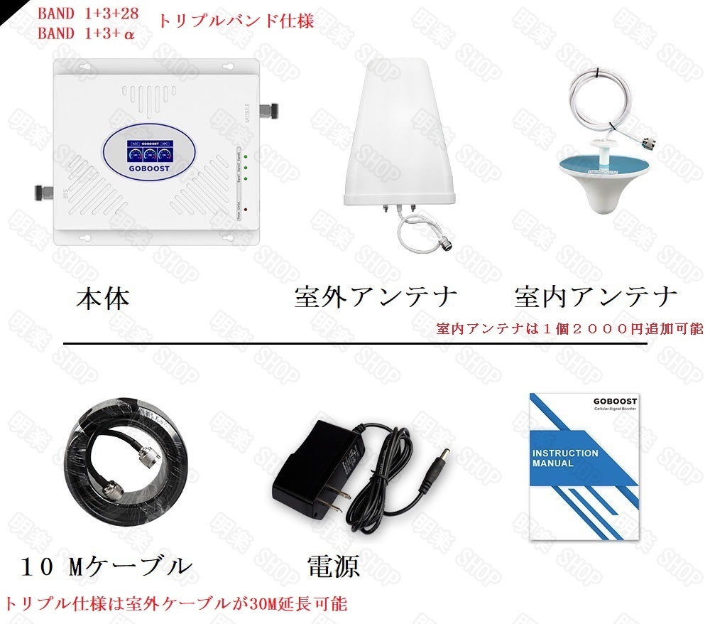 4G携帯電話ブースター GOBOOST 4大キャリア対応 #携帯電波増幅器 海上 海外 無人島 リモートワーク シグナルブースター_画像7