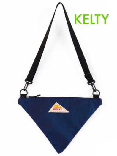 kerutiKELTY shoulder bag sakoshu navy triangle type new goods unused goods free shipping size M
