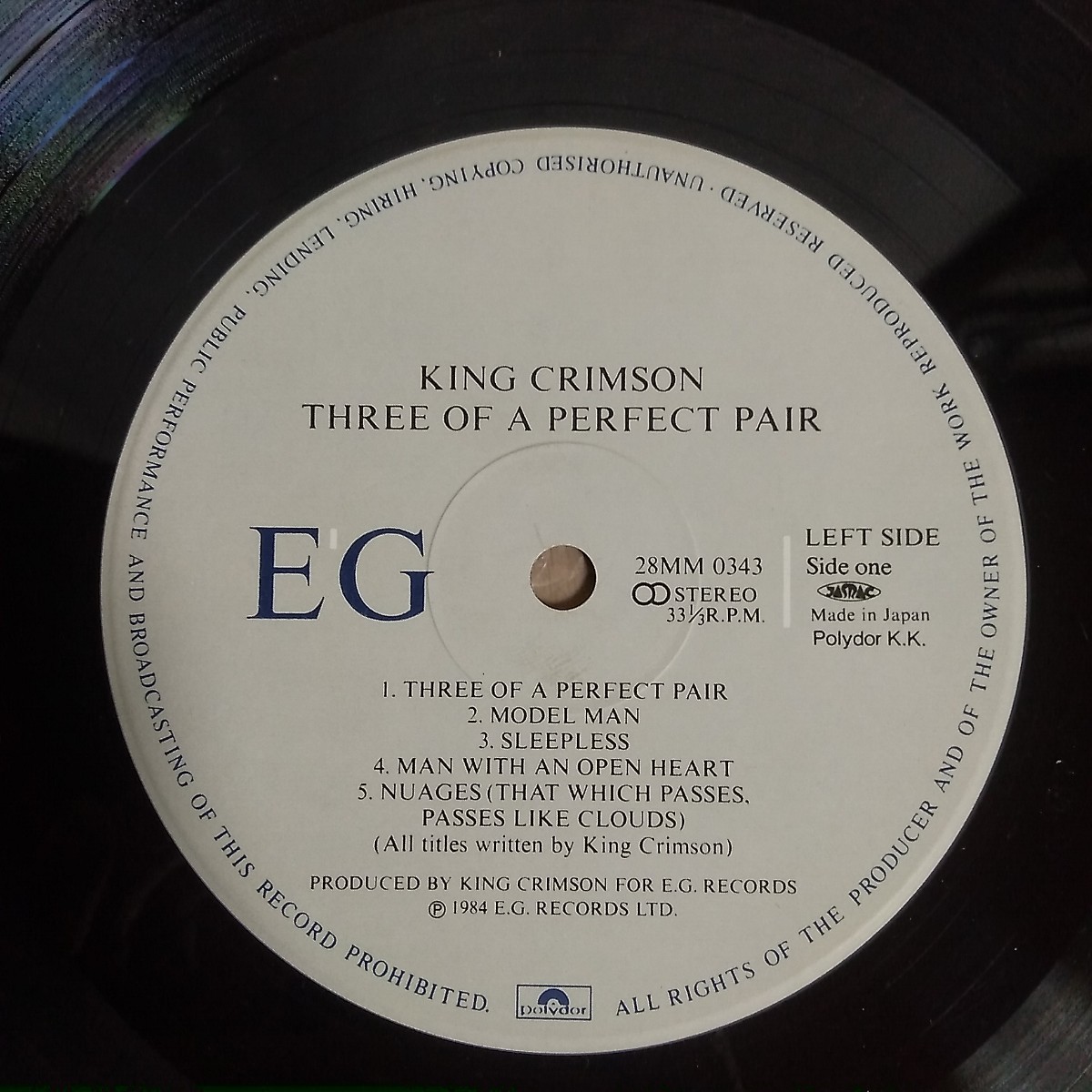 LPレコード／国内盤／キング・クリムゾン　King Crimson／Three of a Perfect Pair_画像2