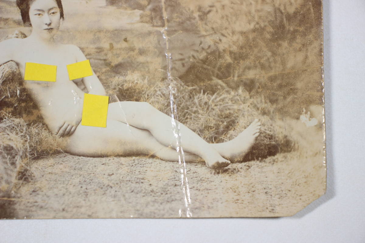 明治時代 古写真 鶏卵紙 セピア 裸婦 遊女 芸者 美人 ヌード_画像5