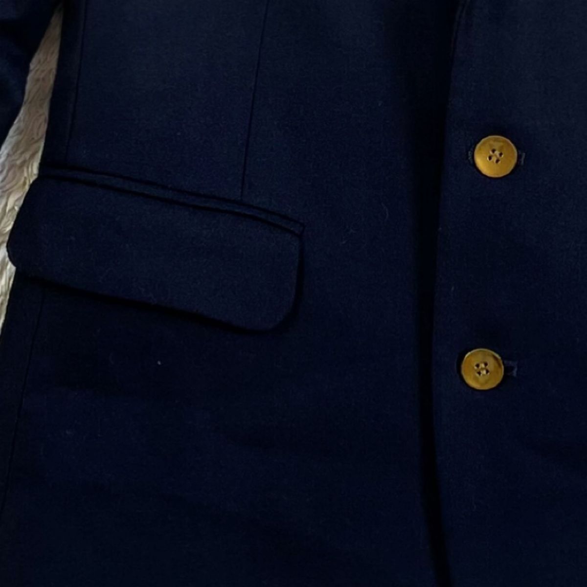 スタニングルアー　ウール100%紺ブレ　金ボタン　日本製