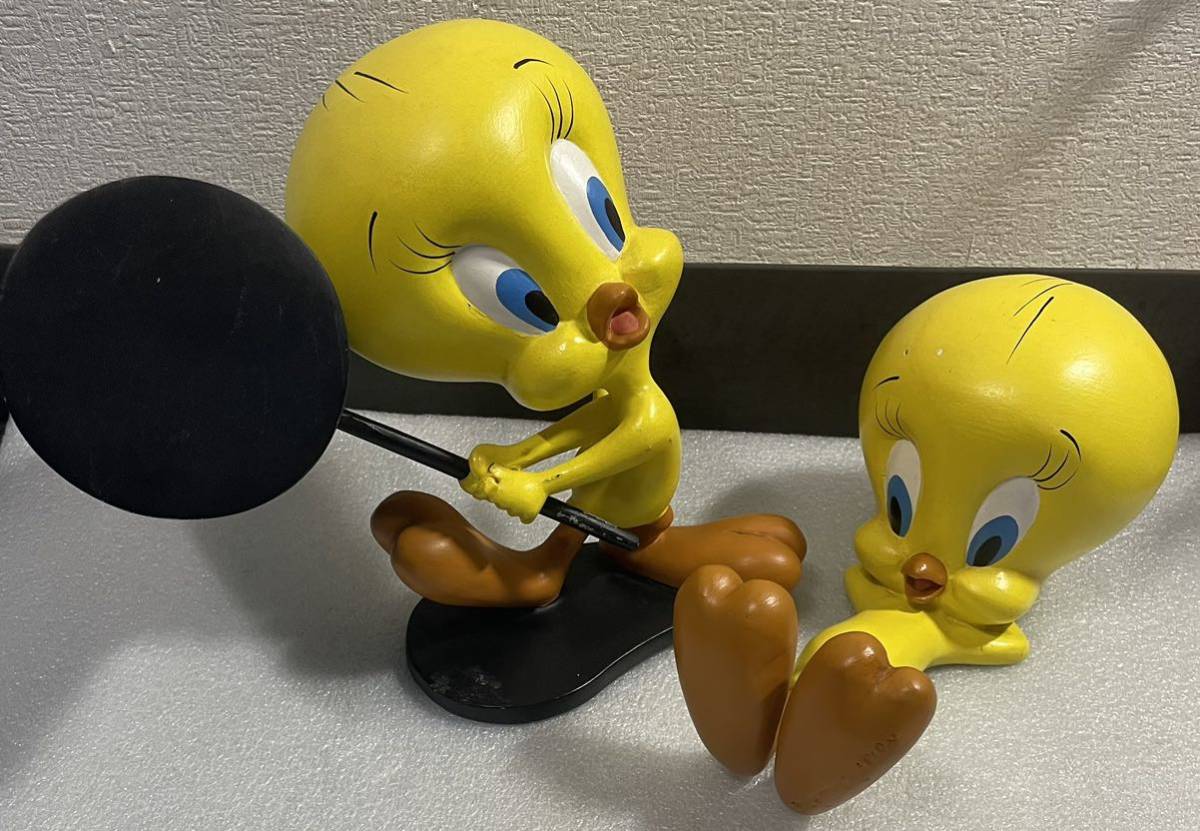 玩具 フィギュア ATS社 ルーニーテューンズ トゥイーティー 2体セット 中古 使用感あり Warner Bros. Looney Tunes Tweety Bird 廃盤 レア_画像1