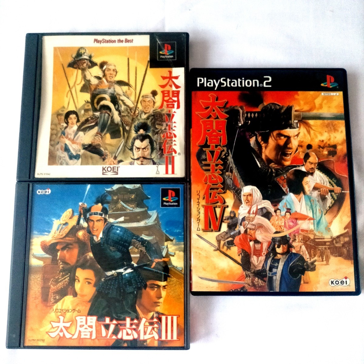 PS1,2 太閤立志伝2/3/4 セット 太閤立志伝 PS2 PS2ソフト PSソフト プレイステーション2 KOEI コーエー ジャンク _画像1