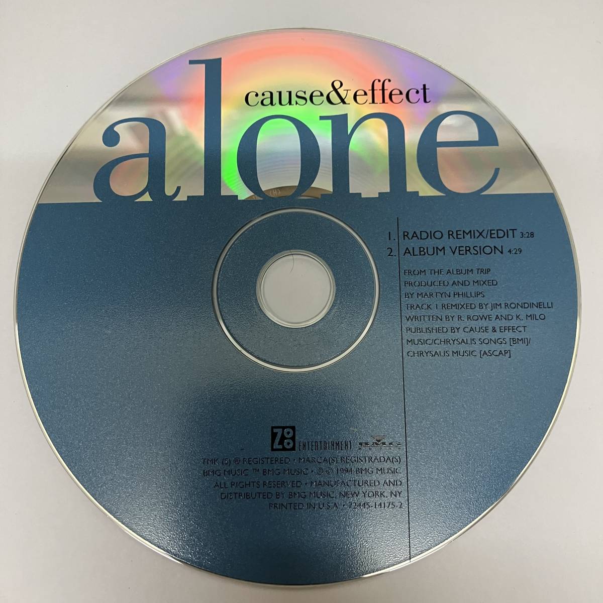 黒箱3 HIPHOP,R&B CAUSE & EFFECT - ALONE シングル CD 中古品_画像1