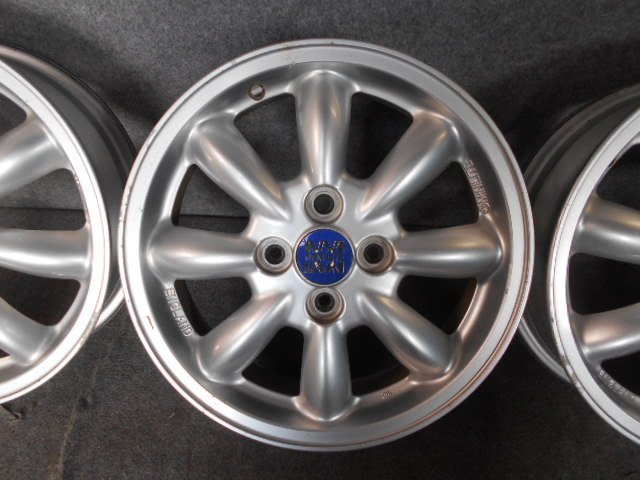 中古　MINILITE　ミニライト　ホイール　15×4.5J　4H　PCD100　4本セット　15インチ_画像2