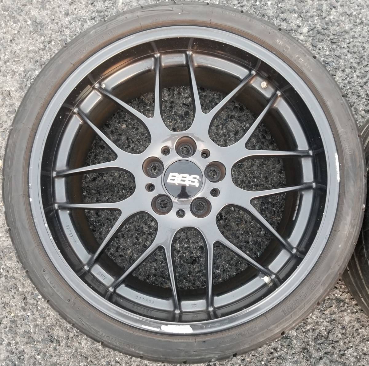 中古 アルミ鍛造 1ピースホイール BBS RGR (RG727+RG728) 19インチ 8.5j ＋38 9.5j ＋38PCD114.3 5H セルシオ クラウン マジェスタ等に!!_画像5