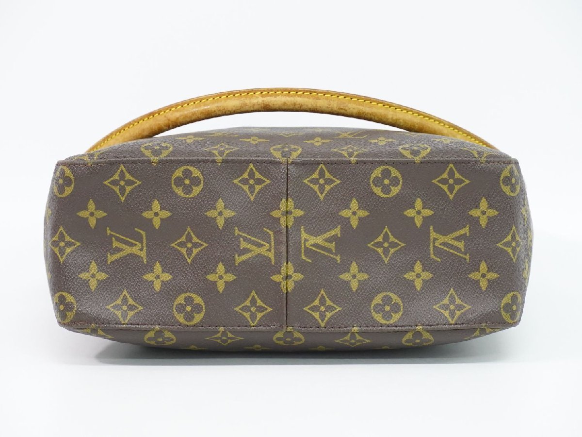 本物 ルイヴィトン LOUIS VUITTON LV ルーピング GM モノグラム ショルダーバッグ ブラウン M51145_画像3