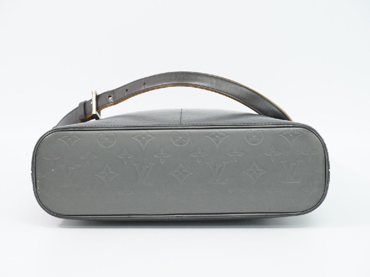 本物 ルイヴィトン LOUIS VUITTON LV サッター モノグラムマット レザー ショルダーバッグ ノワール ブラック M55162_画像3