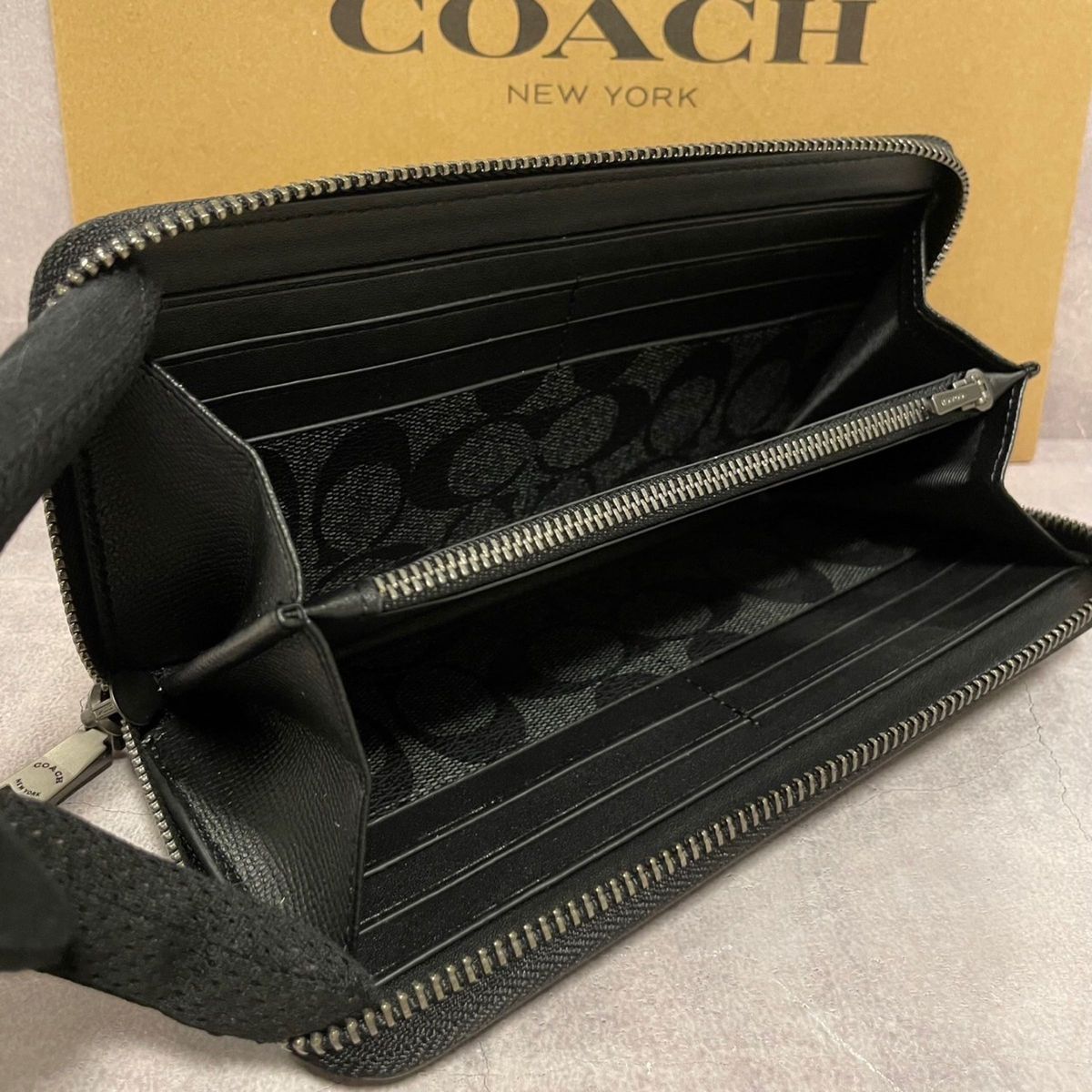 新品 COACH長財布 コーチ 長財布 レディース メンズ シグネチャー