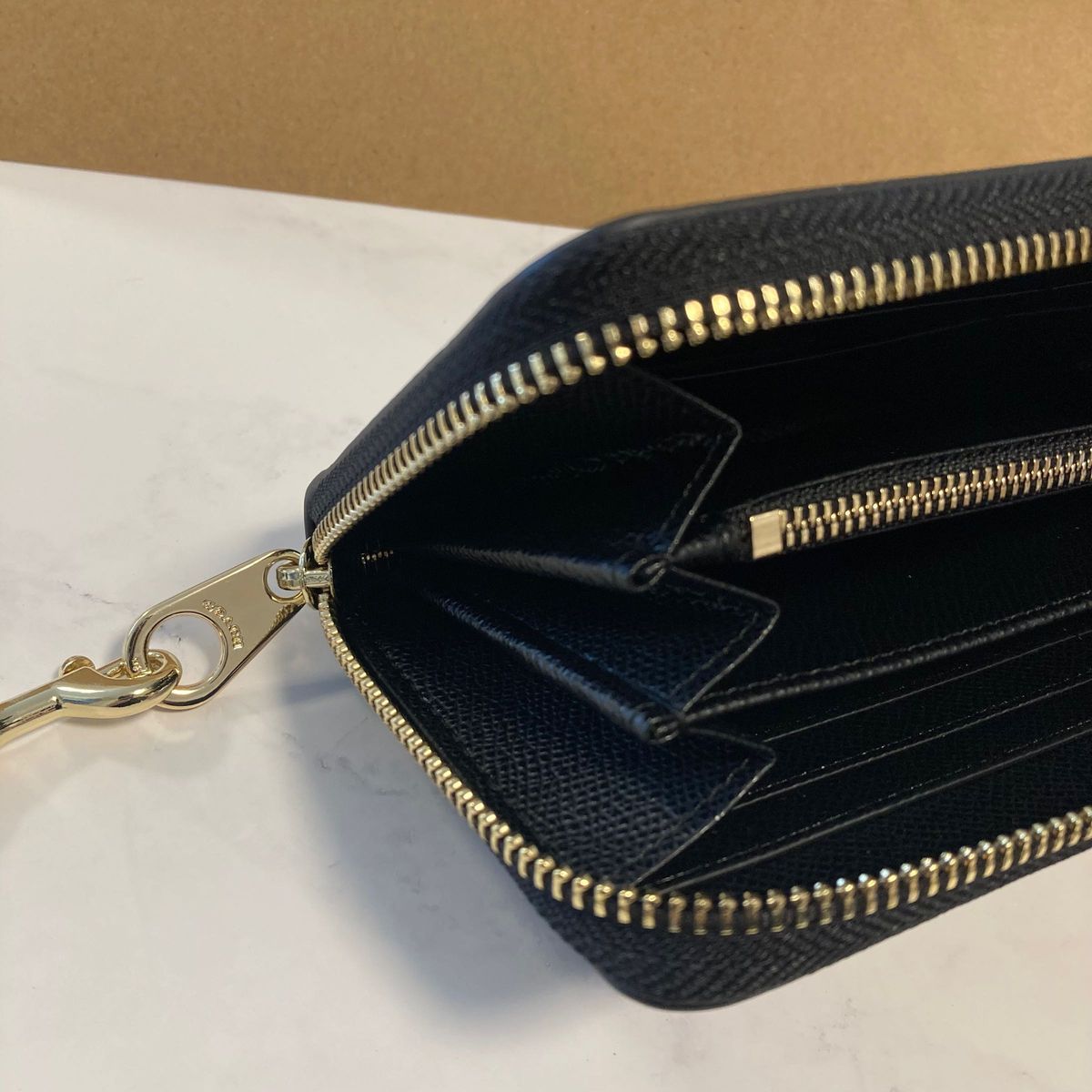 新品 COACH長財布 コーチ 長財布 レディース メンズ シンプル ブラック