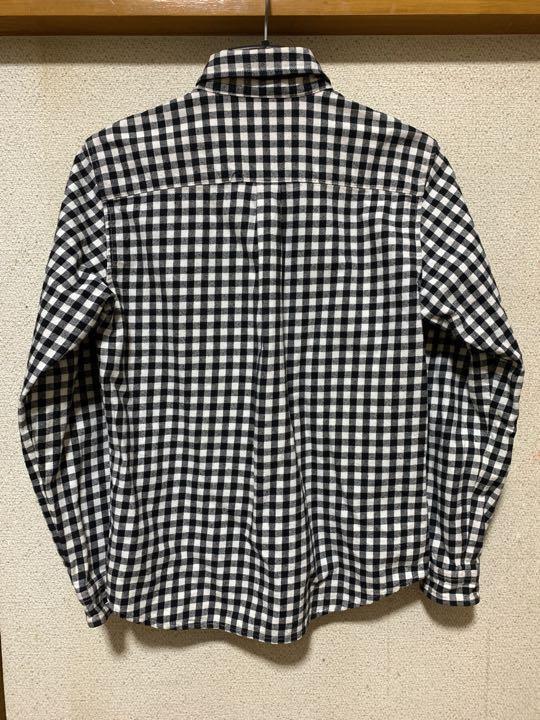 STUSSY KID PLAID SHIRT ステューシー チェック フランネルシャツ Mサイズ USED品_画像2