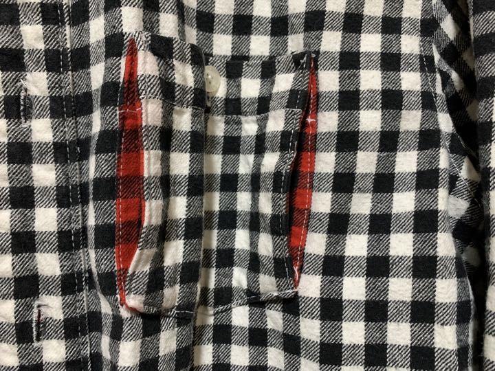 STUSSY KID PLAID SHIRT ステューシー チェック フランネルシャツ Mサイズ USED品_画像5