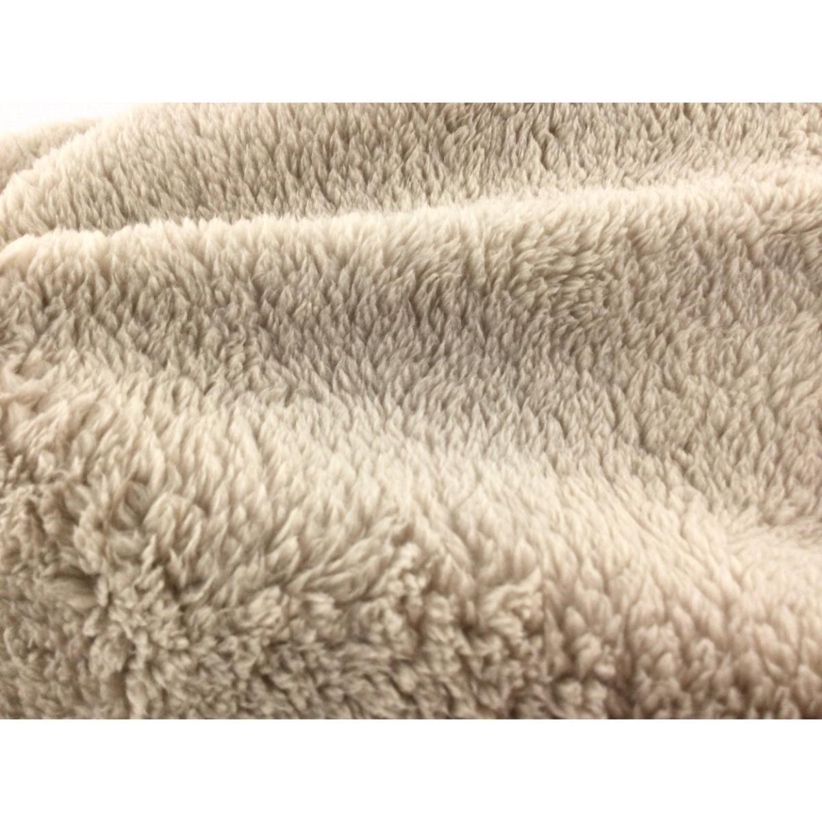  blanket microfibre material single width 140x210cm oak beige winter 