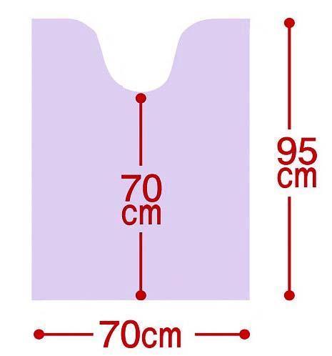 トイレマット 抗菌防臭 フカフカ シャギータッチ 足元 LLタイプ 横70x縦95cm グリーン_画像4