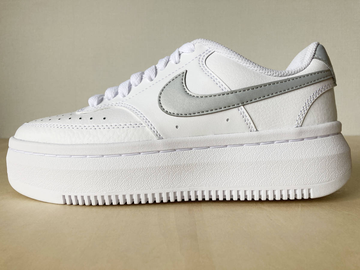 【特価】 23.5cm 白/銀 ナイキ コート ビジョン アルタ NIKE W COURT VISION ALTA LTR WHITE/SILVER US6.5/23.5cm DM0113-101_画像3