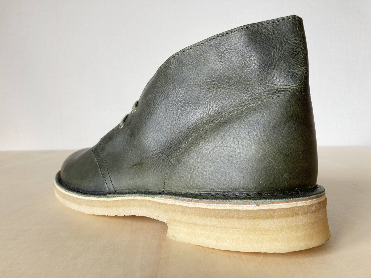 [ special price ]27.5cm green Clarks desert boots Clarks DESERT BOOT Green Leather US9.5/27.5cm 26115534 boots 