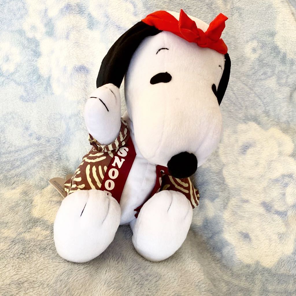 ★タグ付★ぬいぐるみ★SNOOPY★ハッピスヌーピー★ハチマキ★全長約30センチ★人気キャラクター、PEANUTS★定形外OK★_画像2