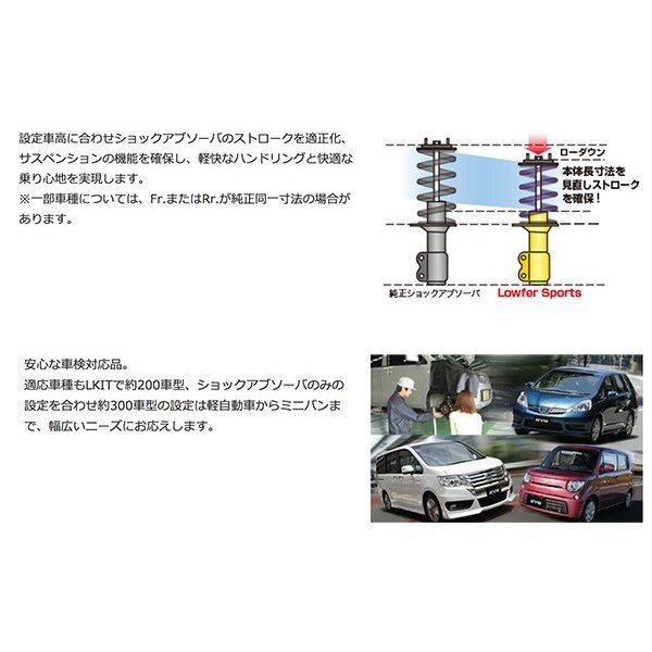 カヤバ ローファー モコ S X MG33S 2011/2～ FF車用 リア用2本 送料無料_画像4