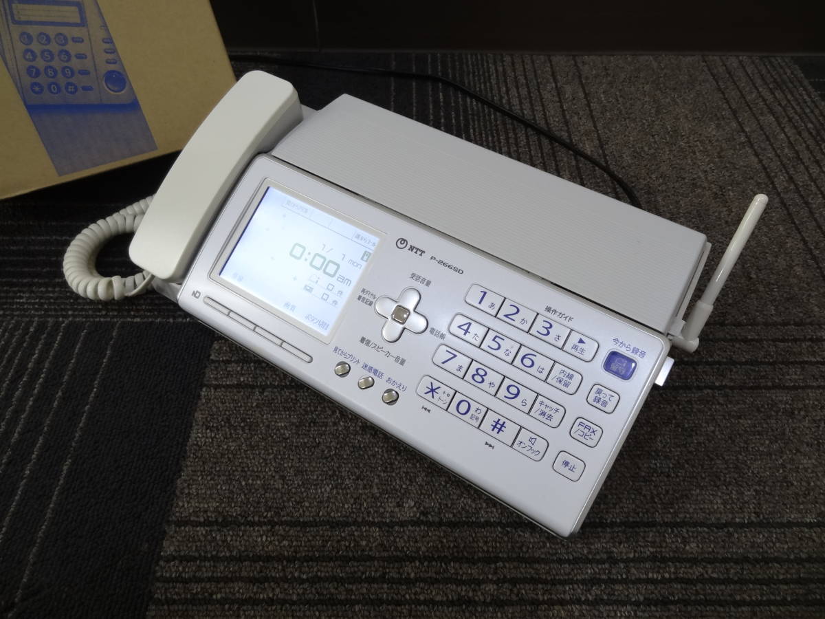 【必見】 固定電話 FAX ファックス 2点 まとめ NTT Panasonic パナソニック P-266SD VE-F04-W_■商品説明に詳細画像をご覧いただけます。
