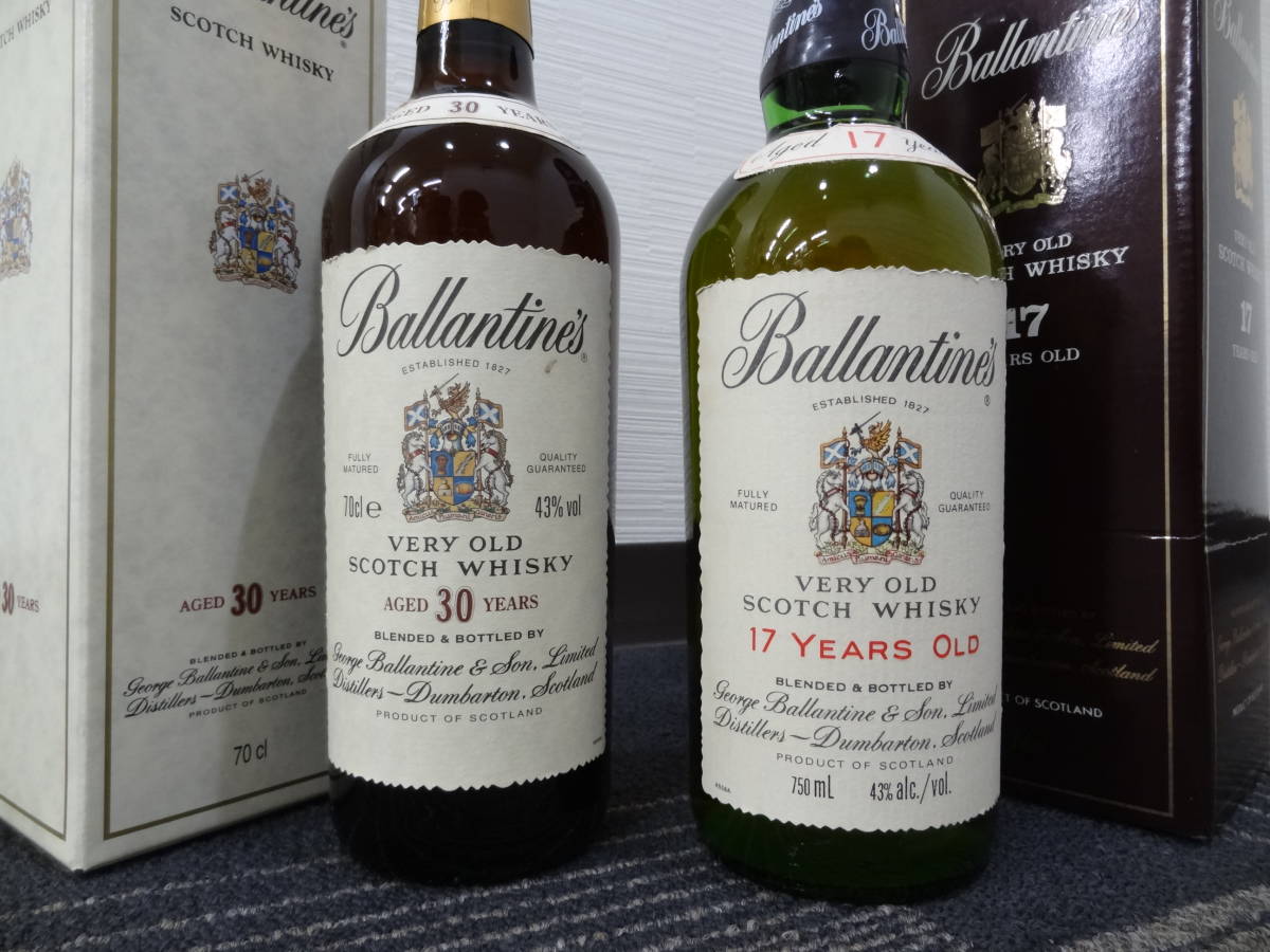 Yahoo!オークション - 【古酒 必見】 Ballantine's バランタイン 3...
