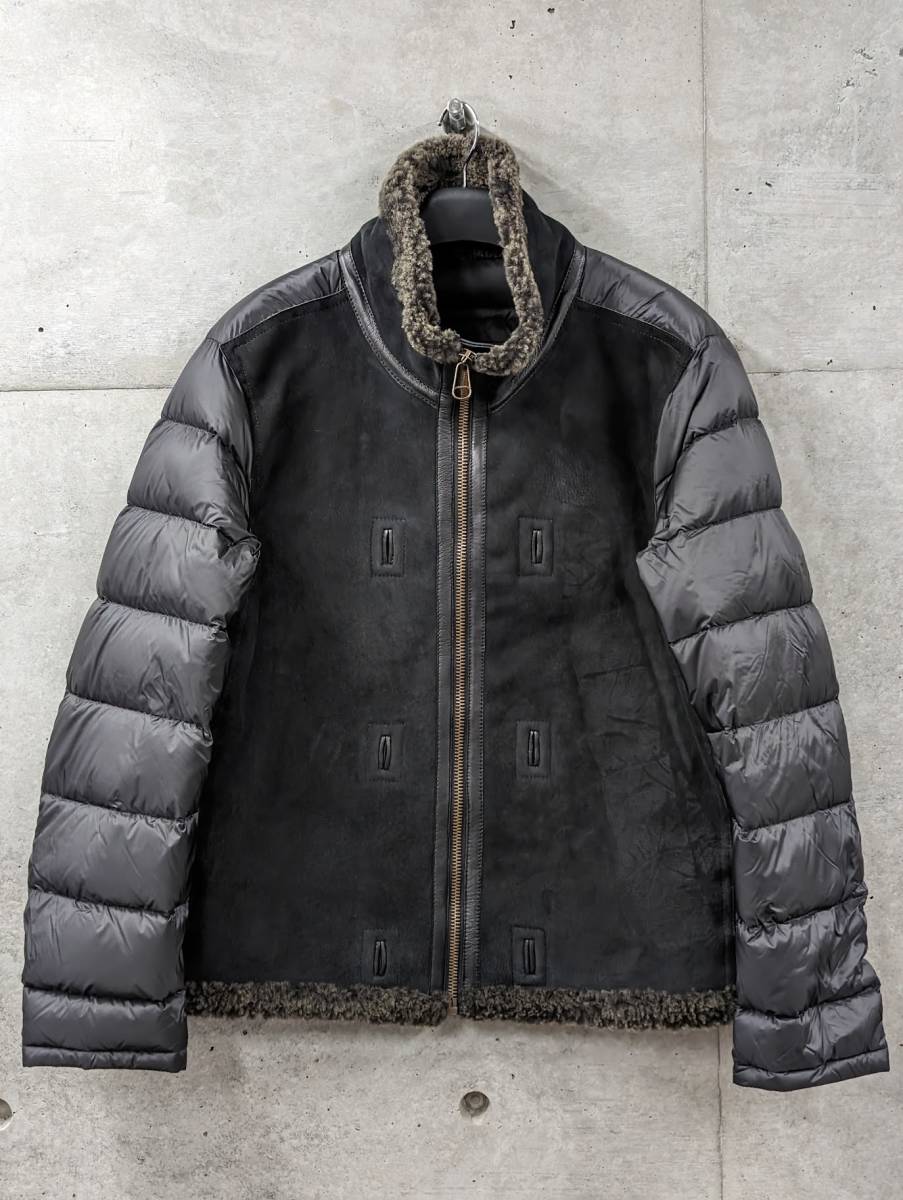 未使用 Ten C テンシー SHEARLING LINER S7/12 ブラック 52 Ten-C ライナーダウン インナーダウン ダウンジャケット ムートン_画像1