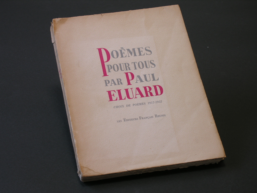 「万人のための詩」（1952年）●ポール・エリュアール 著 ●エディション番号付き380部の限定本 ●1917年から1952年間の詩選集_画像2