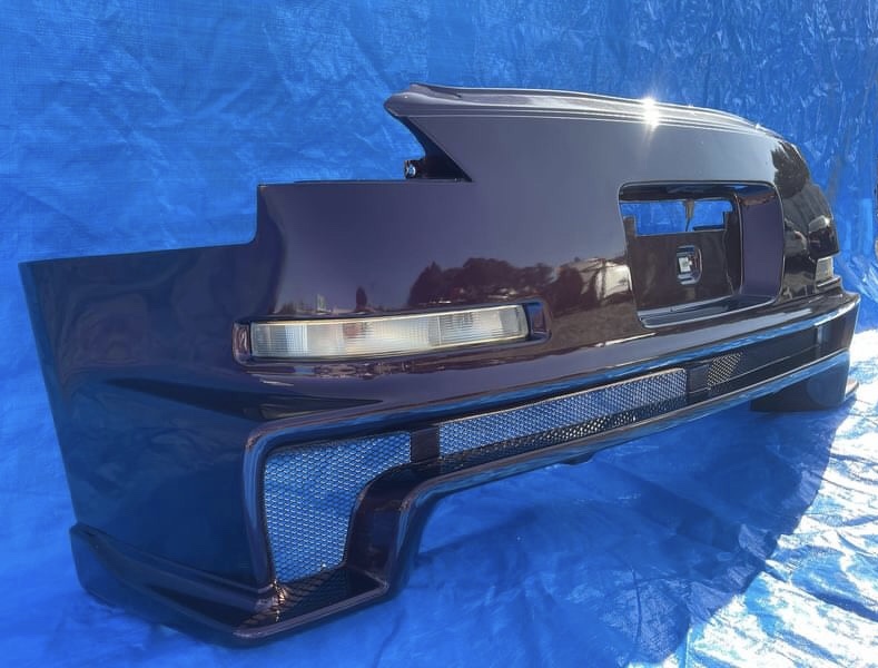 日産 フェアレディZ Z33 バージョン ニスモ オーテック リアバンパー 380RS ミッドナイト パープル 中古の画像3