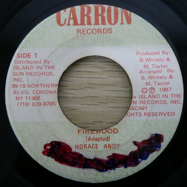 EP4772☆Carron「Horace Andy / Firewood」_画像1