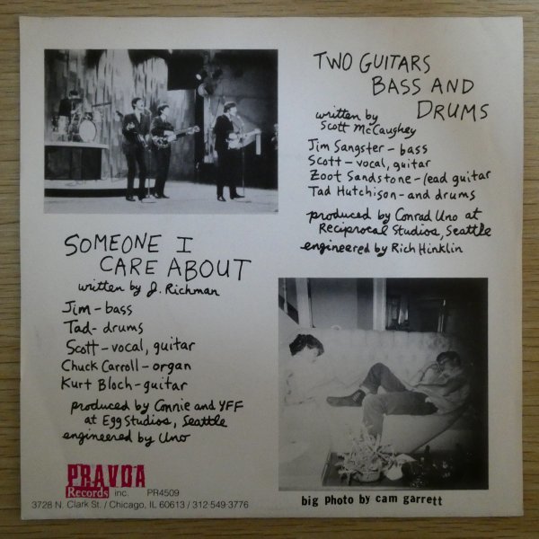 EP4910☆US/Pravda「Young Fresh Fellows / Two Guitars Bass And Drums B/W Someone I Care About」の画像2