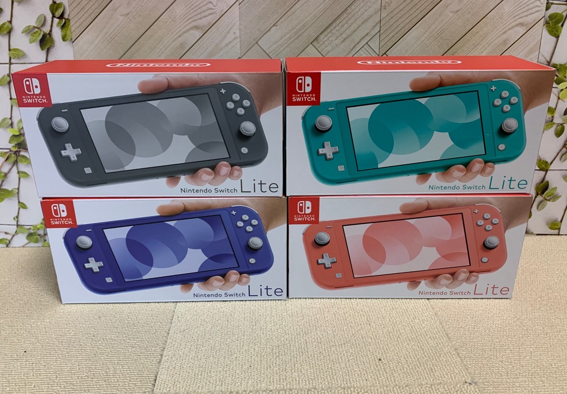 【送料無料】★新品・未使用・未開封★Nintendo Switch Lite　4台 コーラル ・ターコイズ・グレー・ブルー★ 任天堂スイッチライト★22-①_画像1