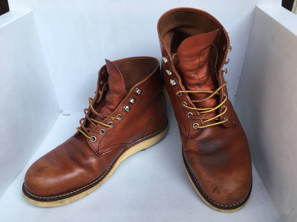 【RED WING】8166 US 9 D (27cm) MADE IN USA 2010年4月製造　ハト目上三つ クイックリリース！_画像1