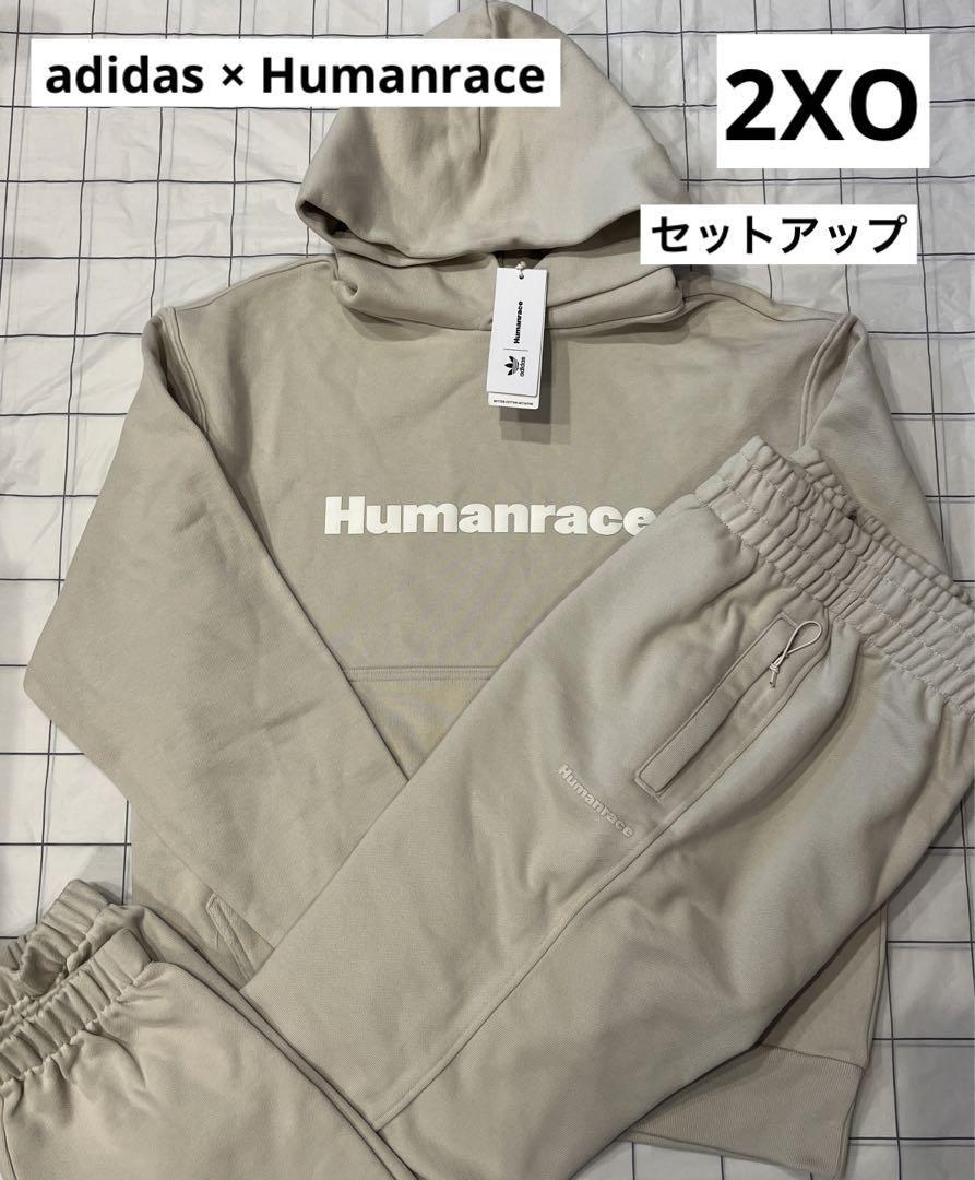 adidas × Humanrace パーカー 上下セット セットアップ　2XO