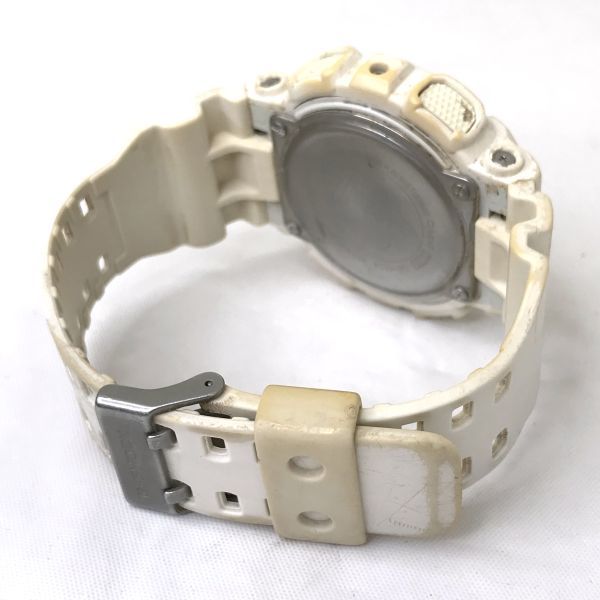 CASIO カシオ G-SHOCK ジーショック 腕時計 GA-120A-7A クオーツ アナデジ ラウンド ホワイト コレクション 電池交換済み 動作確認済み_画像5
