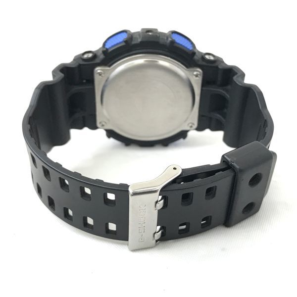 CASIO カシオ G-SHOCK ジーショック 腕時計 GD-120N-1B2 クオーツ ネオンカラー ブラック ブルー ビッグフェイス 動作確認済み_画像4