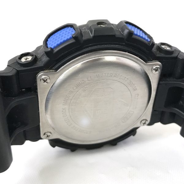 CASIO カシオ G-SHOCK ジーショック 腕時計 GD-120N-1B2 クオーツ ネオンカラー ブラック ブルー ビッグフェイス 動作確認済み_画像5