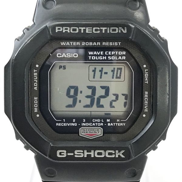 CASIO カシオ G-SHOCK ジーショック 腕時計 GW-5600J-1 電波ソーラー タフソーラー スクエア 四角 ブラック 20気圧 デジタル 動作確認済み_画像1